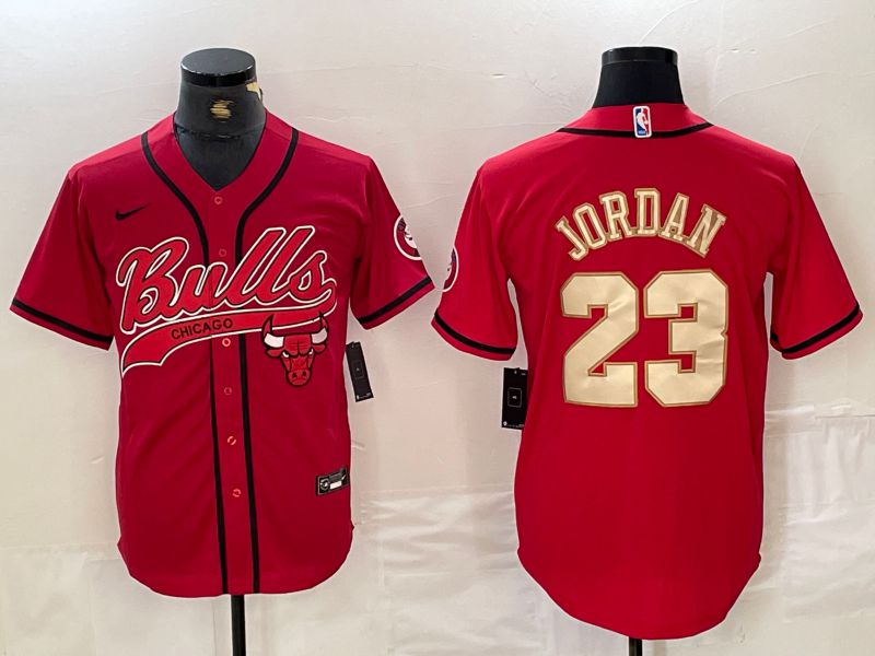 Men Chicago Bulls #23 Jordan Red Jointly 2024 Nike NBA Jersey style 1